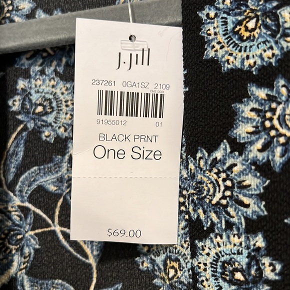 NWT J.Jill Kimono, Ruana, Cover-up one size - Picture 2 of 4